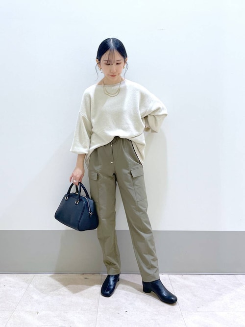 【BARNYARDSTORM】カーキ 裏起毛ストレッチカーゴパンツ(M) BARNYARDSTORM】カーキ 裏起毛ストレッチカーゴパンツ(M) レディース