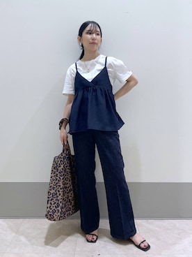 「アイテム（トートバッグ、その他）」を使った、なーさん（レディース・156cm）の夏コーディネート