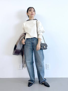 「AULENTTI（オウレンティ）のアイテム」を使った、なーさん（レディース・156cm）の冬コーディネート