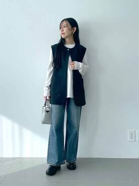 「BARNYARDSTORM（バンヤードストーム）のアイテム（ブーツ）」を使った、なーさん（レディース・156cm）の冬コーディネート