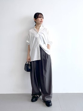 「アイテム（ローファー）」を使った、なーさん（レディース・156cm・30代）の夏コーディネート
