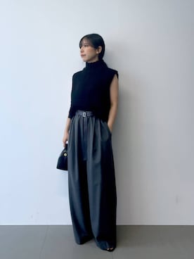「アイテム（スラックス）」を使った、なーさん（レディース・156cm・30代）の夏コーディネート