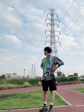 「CONVERSE（コンバース）のアイテム（サンダル）」を使った、MKさん（メンズ・171cm）の春コーディネート