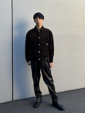 「Hender Scheme（エンダースキーマ）のアイテム（ブーツ）」を使った、MKさん（メンズ・171cm）の冬コーディネート