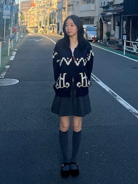「SVEC（シュベック）のアイテム（その他シューズ）」を使った、ジユンさん（レディース・158cm）の冬コーディネート