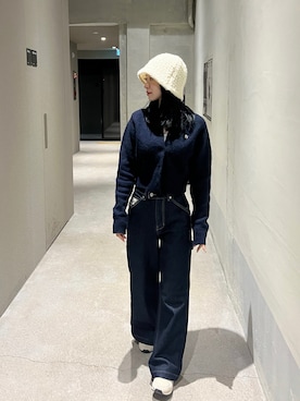 「MARITHE + FRANCOIS GIRBAUD（マリテフランソワジルボー）のアイテム」を使った、ジユンさん（レディース・158cm）の秋コーディネート