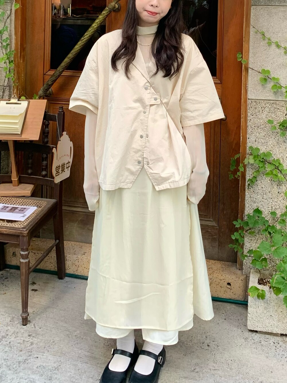 「D+afのアイテム（シューズ、ブラック系）」を使った、jieee03eeさん（レディース・163cm）の秋コーディネートの1枚目の写真
