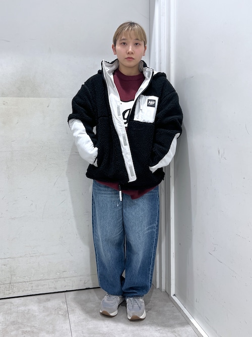 X-girl ボアジャケット xgirl ボアジャケット 黒 X-girl（エックス