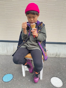 「アイテム（その他アウター、その他）」を使った、Rさん（キッズ・120cm）の秋コーディネート