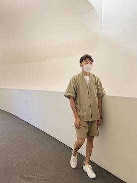 「Paul Smith（ポールスミス）のアイテム（シューズ）」を使った、ding1022さん（メンズ・175cm）の夏コーディネート