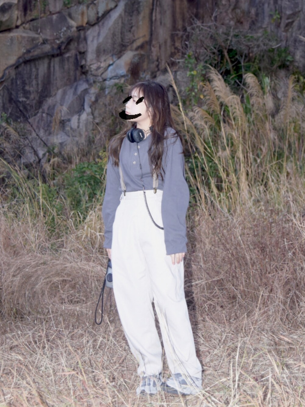 「Goodwear(Since1983)のアイテム（トップス、グレー系）」を使った、tyukiiiさん（レディース・155cm）の春コーディネートの1枚目の写真