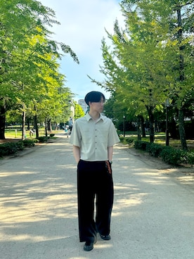 「UNDERSTATEMENTs（アンダーステイトメント）のアイテム」を使った、shiroさん（メンズ・173cm）の秋コーディネート