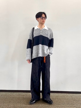 「Llife（ライフ）のLlife LEATHER KEY CHAIN（キーケース/キーアクセサリー）」を使った、shiroさん（メンズ・173cm）の秋コーディネート