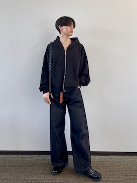 「Llife（ライフ）のLlife LEATHER KEY CHAIN（キーケース/キーアクセサリー）」を使った、shiroさん（メンズ・173cm）の秋コーディネート