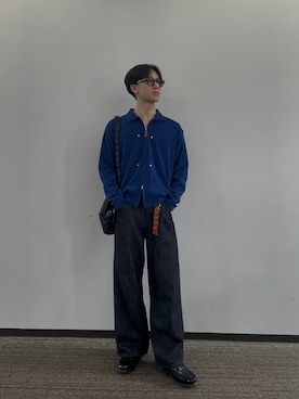 「Llife（ライフ）のLlife LEATHER KEY CHAIN（キーケース/キーアクセサリー）」を使った、shiroさん（メンズ・173cm）の秋コーディネート