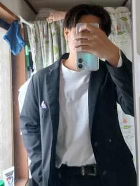 「アイテム（バンダナ/スカーフ）」を使った、れいさん（メンズ・174cm）の秋コーディネート