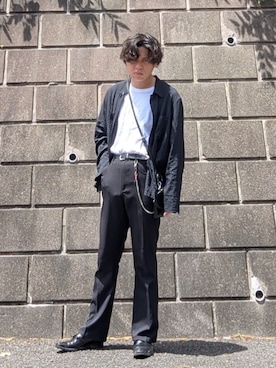 「アイテム（ポーチ）」を使った、れいさん（メンズ・174cm）の夏コーディネート