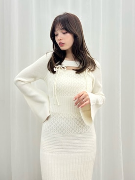 「RESEXXY（リゼクシー）のアイテム（ワンピース）」を使った、FUMIKAさん（レディース・155cm）の秋コーディネート