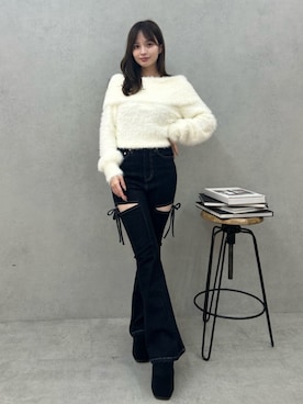 「RESEXXY（リゼクシー）のアイテム」を使った、FUMIKAさん（レディース・155cm）の秋コーディネート