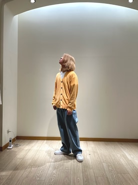 「アイテム（カーディガン/ボレロ）」を使った、kento1523さん（メンズ・168cm）の春コーディネート