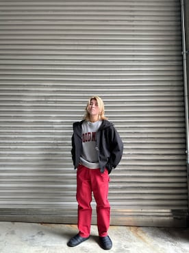 「ローファー」｜「アイテム（マウンテンパーカー）」を使った、kento1523さん（メンズ・168cm）の春コーディネート