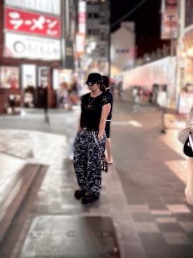 「Dr. Martens（ドクターマーチン）のアイテム」を使った、たろうじ ろうさぶろうさん（メンズ・171cm）の夏コーディネート