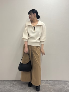 「NOLLEY’S Sophi（ノーリーズソフィ）のアイテム（アクセサリー）」を使った、mahiru さん（レディース・164cm）の秋コーディネート