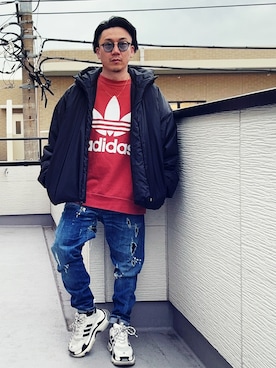 「CELINE（セリーヌ）のアイテム」を使った、（asatomoz）さん（メンズ・170cm）の冬コーディネート