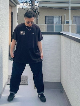 「niko and...（ニコアンド）のペインターデニムパンツ【niko and ... JEANS 2024AW】（デニムパンツ）」を使った、（asatomoz）さん（メンズ・170cm・40代）の秋コーディネート