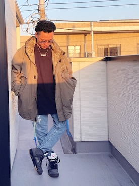 （asatomoz）さん（メンズ・170cm）の冬コーディネート