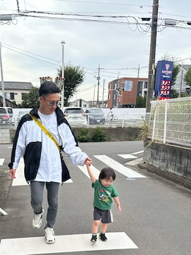 「アイテム（ナイロンジャケット）」を使った、（asatomoz）さん（メンズ・170cm）の秋コーディネート