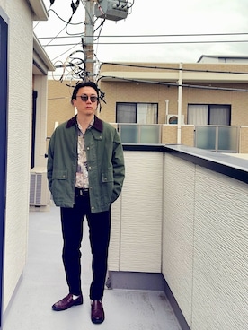 「Clarks（クラークス）のアイテム」を使った、（asatomoz）さん（メンズ・170cm）の春コーディネート
