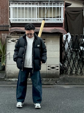 「アイテム（サングラス）」を使った、（asatomoz）さん（メンズ・170cm）の冬コーディネート