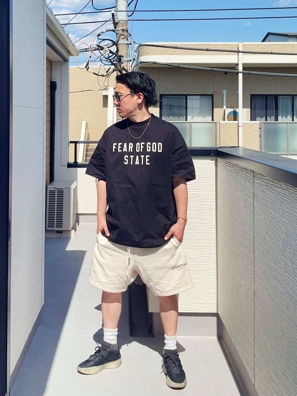 ESSENTIALS/エッセンシャルズ スウェットハーフパンツ スウェット