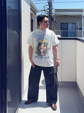 「CELINE（セリーヌ）のアイテム」を使った、（asatomoz）さん（メンズ・170cm）の夏コーディネート