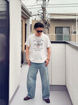 「Clarks（クラークス）のアイテム」を使った、（asatomoz）さん（メンズ・170cm）の春コーディネート