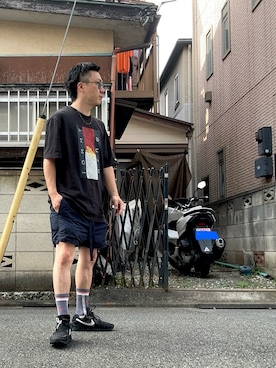「tommy jeans（トミー ジーンズ）のトミージーンズとマインのコラボレーションブランド（Tシャツ/カットソー）」を使った、（asatomoz）さん（メンズ・170cm・40代）の夏コーディネート
