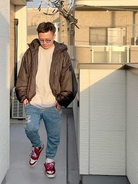 「アイテム（サングラス）」を使った、（asatomoz）さん（メンズ・170cm）の秋コーディネート