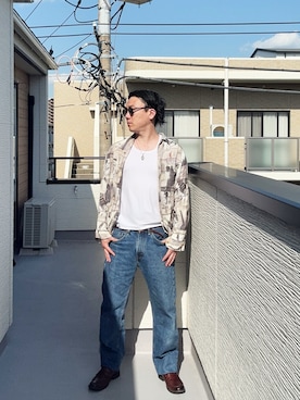 「アイテム（タンクトップ）」を使った、（asatomoz）さん（メンズ・170cm・40代）の春コーディネート