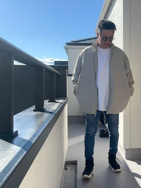 「アイテム（その他アウター）」を使った、（asatomoz）さん（メンズ・170cm）の秋コーディネート