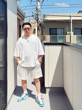 「off white（オフホワイト）のアイテム」を使った、（asatomoz）さん（メンズ・170cm）の春コーディネート