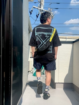 「アイテム（ショルダーバッグ）」を使った、（asatomoz）さん（メンズ・170cm・40代）の夏コーディネート