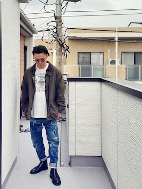 「Barbour（バブアー）のアイテム」を使った、（asatomoz）さん（メンズ・170cm）の春コーディネート