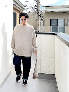 「アイテム（Tシャツ/カットソー）」を使った、（asatomoz）さん（メンズ・170cm・40代）の秋コーディネート