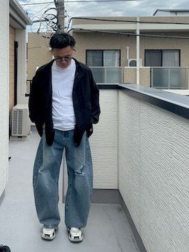 「アイテム（ブルゾン）」を使った、（asatomoz）さん（メンズ・170cm）の秋コーディネート