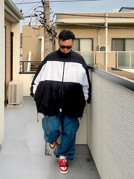 「アイテム（ナイロンジャケット）」を使った、（asatomoz）さん（メンズ・170cm・40代）の秋コーディネート