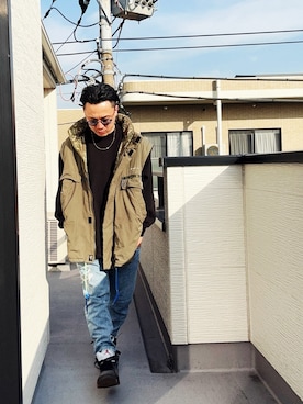 （asatomoz）さん（メンズ・170cm）の冬コーディネート