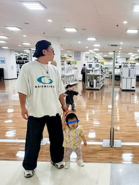 「BALENCIAGA（バレンシアガ）のbalenciaga 24ss cropped デストロイ加工Tシャツサイズ5（Tシャツ/カットソー、ホワイト系）」を使った、（asatomoz）さん（メンズ・170cm）の秋コーディネート