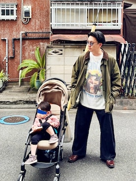 「Clarks（クラークス）のアイテム」を使った、（asatomoz）さん（メンズ・170cm）の春コーディネート