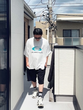 「BALENCIAGA（バレンシアガ）のアイテム」を使った、（asatomoz）さん（メンズ・170cm）の夏コーディネート